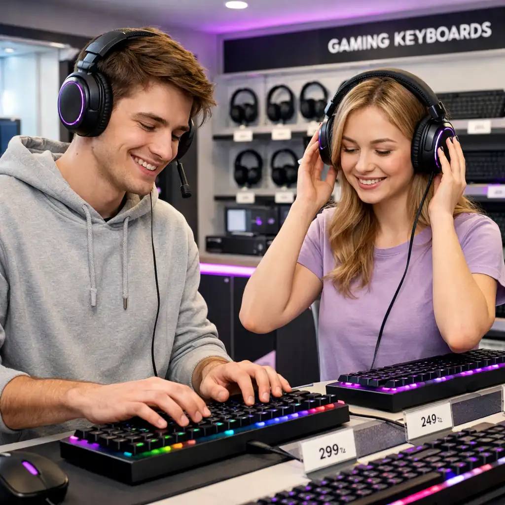 Poradnik zakupowy sprzętu gamingowego na ekranie laptopa